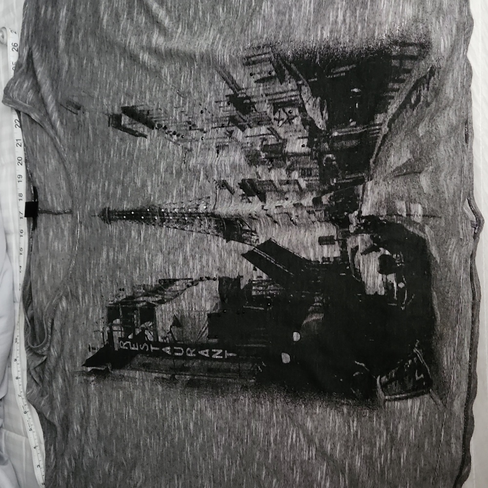 Style & Co. 2x top with Paris scene.